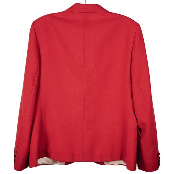 Neven-Du-Mont Couture Classic Linen Blend Blazer Size 14 Tailored Quiet Luxury - Picture 8 of 8